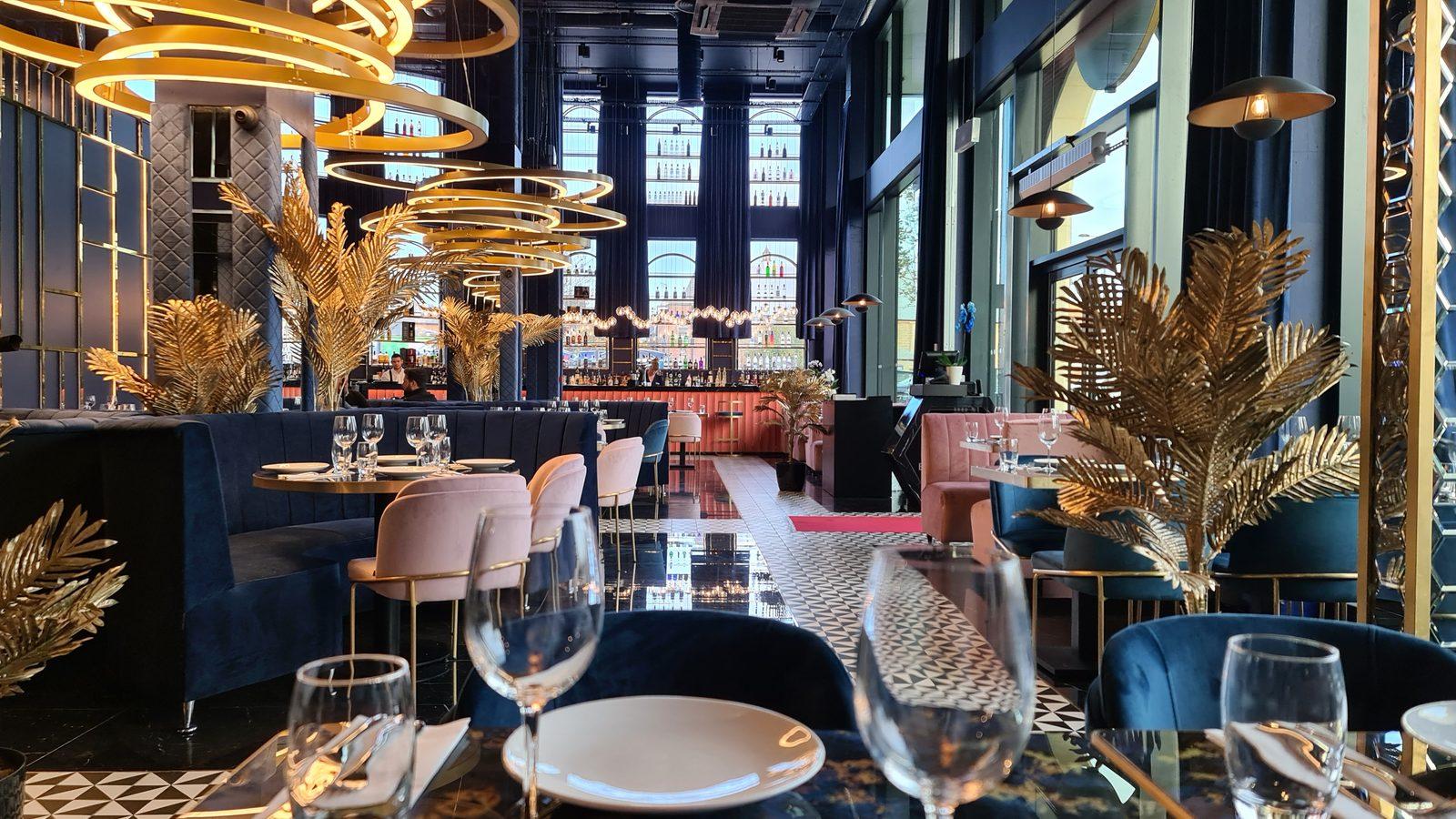 Modern restaurant interior at Opuz Aylesbury